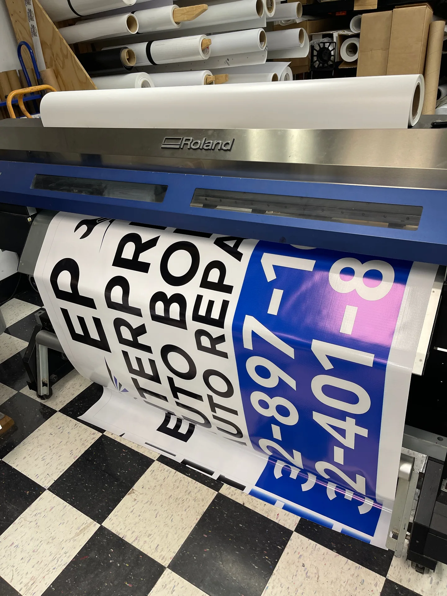 Printed marketing materials for Enterprise Roofing in Delaware