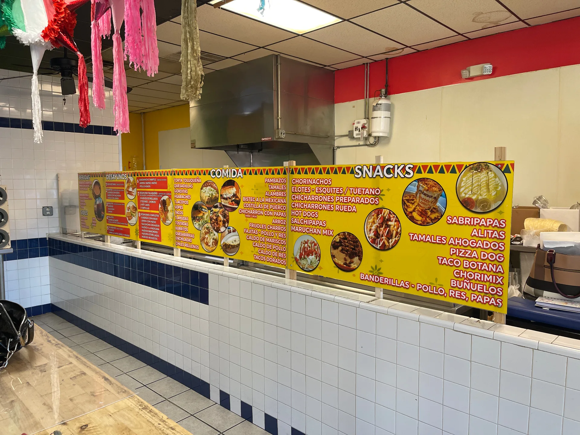 Custom menu board signage for a taqueria in northern Delaware
